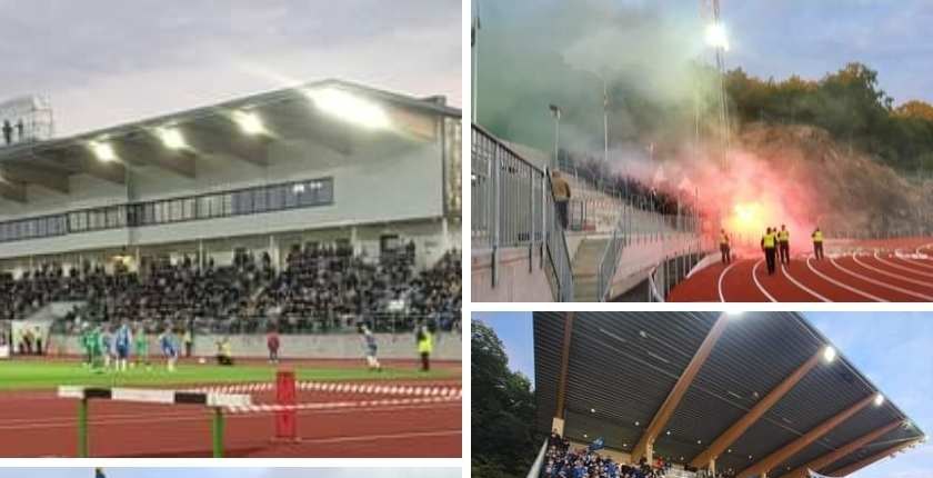 Derbymatch mellan IK Oddevold och Ljungskile SK på nya Rimnersvallen